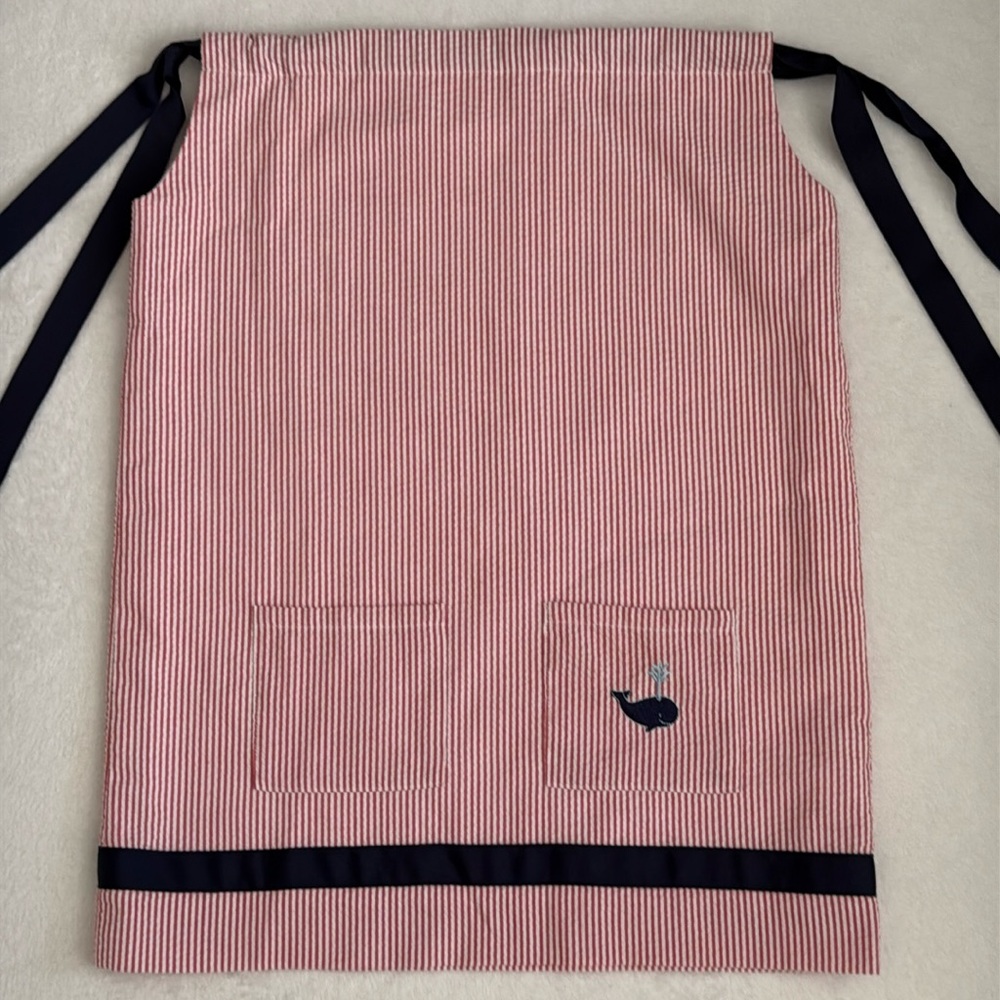 {CPC} Classic Prep | Seersucker Embroidered Whale Dress Red/White/Blue (4T) - Picture 3 of 15